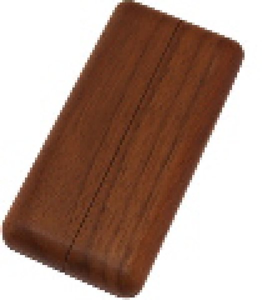 Doppelrosetten aus Holz, 2-teilig BASIC 100 Nussbaum schutzlackiert